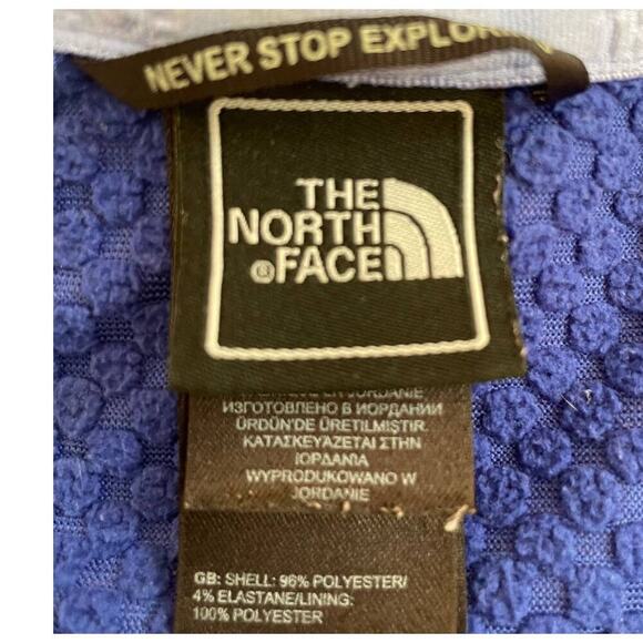 The North Face Polartec Zip-Up Blue on Blue with Pink Accents Fleece Jacket - XS - Picture 6 of 12